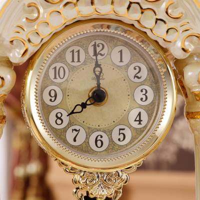 直销欧式陶瓷座钟客厅奢华复古玄关电视I柜桌面座钟创意时钟装饰,文具电教/文化用品/商务用品,桌面清洁器,淘宝优惠券,粉丝福利购,淘宝优惠卷