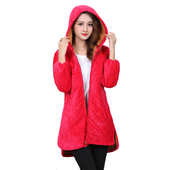 复古民族风加绒罩衣秋冬季 拉链连帽厚休闲棉衣外套成人.厨房围裙