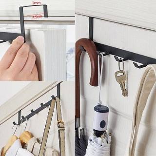 推荐Hooks Over The Door 5 Hooks Home Bathroom Organizer Clot