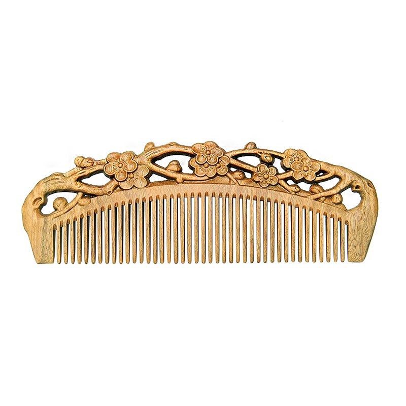 天然绿檀木梳女长发宽齿头部经络按摩梳送礼套装定制刻字梳子,家庭/个人清洁工具,梳子/化妆梳/按摩梳,淘宝优惠券,粉丝福利购,淘宝优惠卷