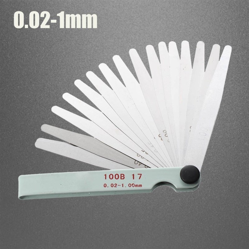 速发17 Blades Feeler Gauge Metric Filler 0.02-1.00mm Gage M