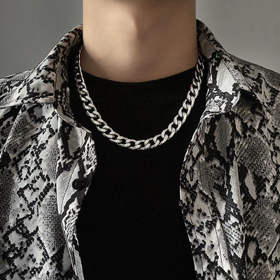 极速2021 Fashion Hot Cuban Chain Necklace Men Handmade Simpl