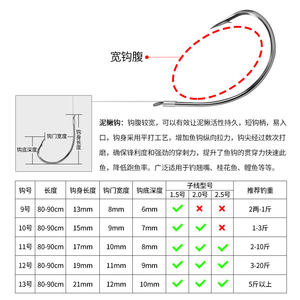 绑好子线鱼钩单钩钓组活挂泥鳅钓翘嘴钩专用细条海夕钩溪流筏钓钩