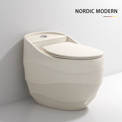 奶油风个性创意蛋形马桶虹吸式座便器小户型卫生间陶瓷家用坐便器