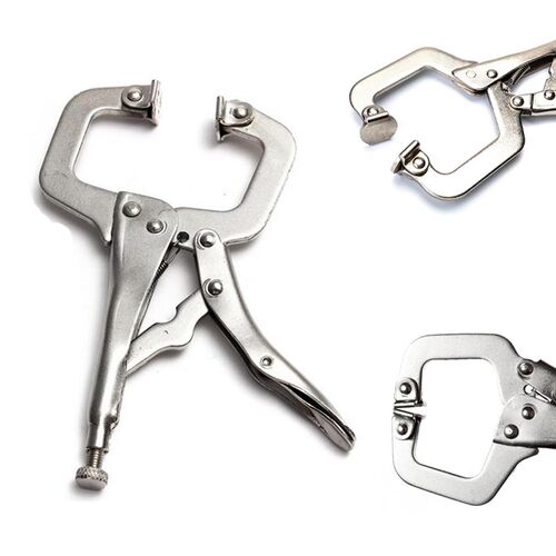 C Clamp weld  Woodwork Fix Plier Pincer Tong Steel Hand tool