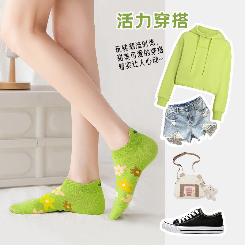 袜子女款短筒防臭春秋夏季2025新款爆款可爱日系浅口女士船袜