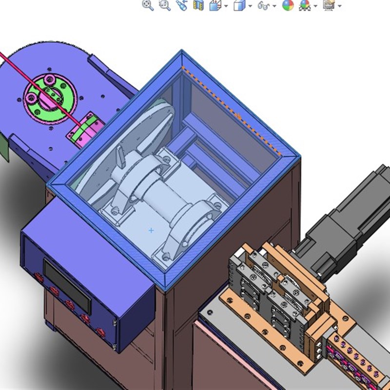 全自动钢丝折弯机3Dm图纸H165 非标自动化设备3D图纸3D素材资料