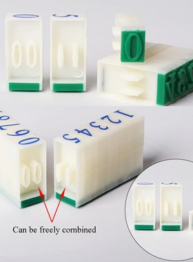 *0-9 Numbers Plastic Scrapbooking Supplies Identification Se