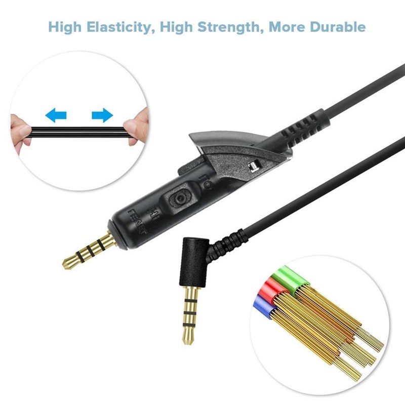 Replacement Stereo Audio Cable Extension Cord Wire for Bose