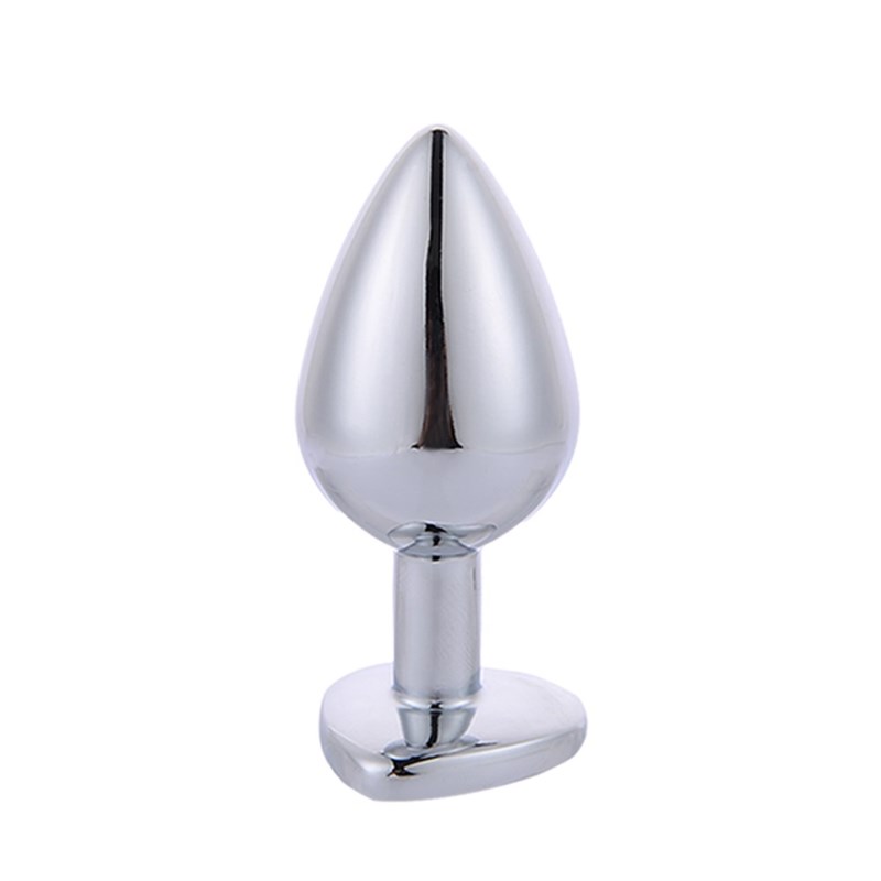 Stainless Steel Crystal Anal Toys Butt Plug Stainless Steel