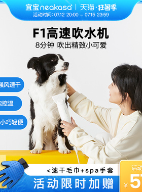 宜宝宠物高速吹水机狗狗吹风机大功率静音大型犬猫咪烘干吹毛