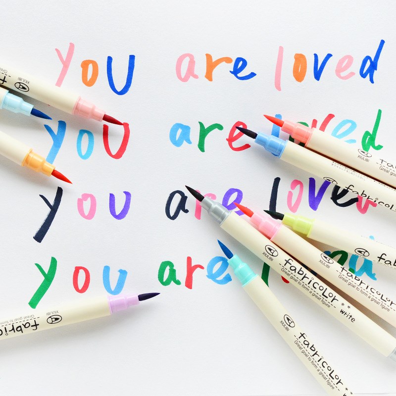 10pcs/lot Fineliner Soft Brush Pen Art Colored Marker Pens S