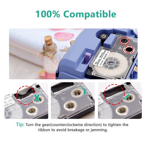 9 Colors XR-9X XR-9WE Label  CASIO XR-9YW Label Tape 9mm Lab