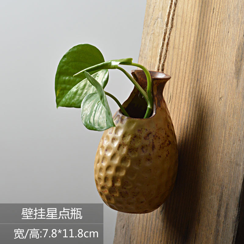 创意绿萝水培悬挂小花瓶客厅装饰品容器墙壁摆件水养植物器皿花盆