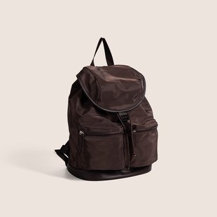 2024春季新款韩版小众日系慵懒风双肩包女通勤简约百搭大学生书包