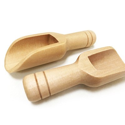 Mini Wooden Scoops Bath Salt Spoon Candy Flour Spoon Scoops