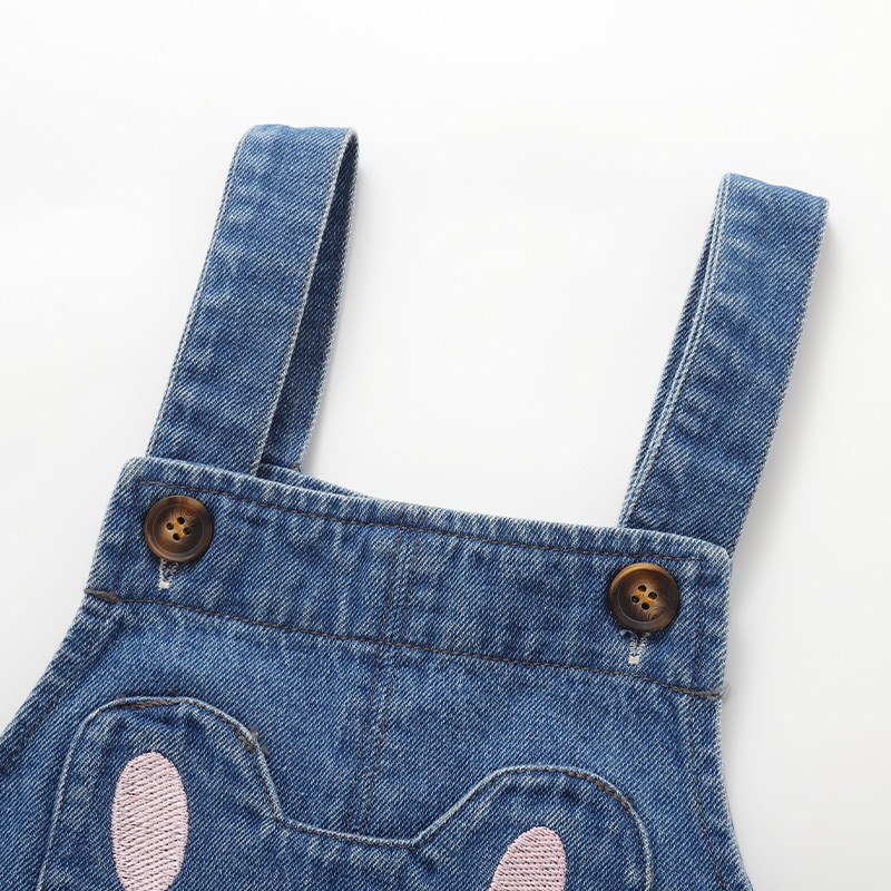 宝宝背带裤春秋男l童童装小童春装婴儿裤子女童大屁屁裤儿童牛仔