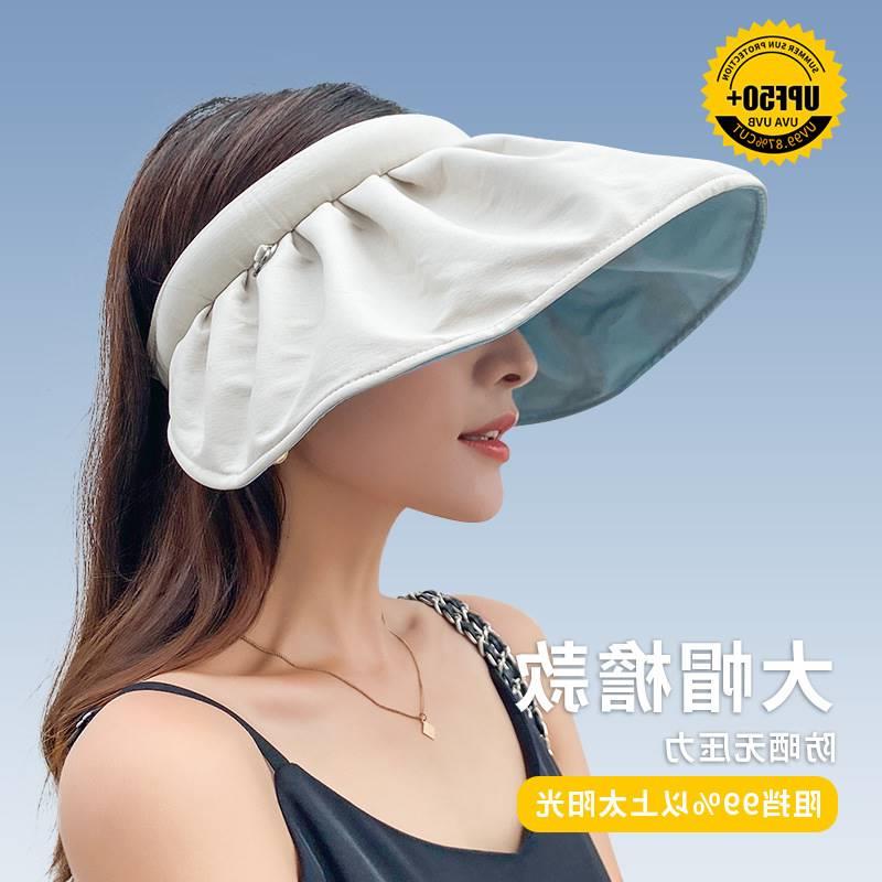 推荐Sunscreen hat for women UV resistant beach hat cycling