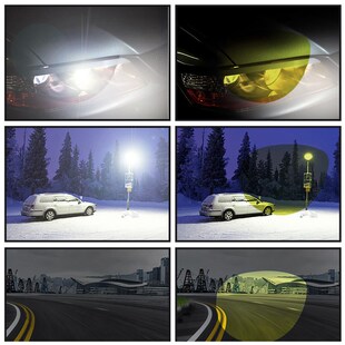 RoShari Men Glasses Car Drivers Night Vision Goggles Anti G