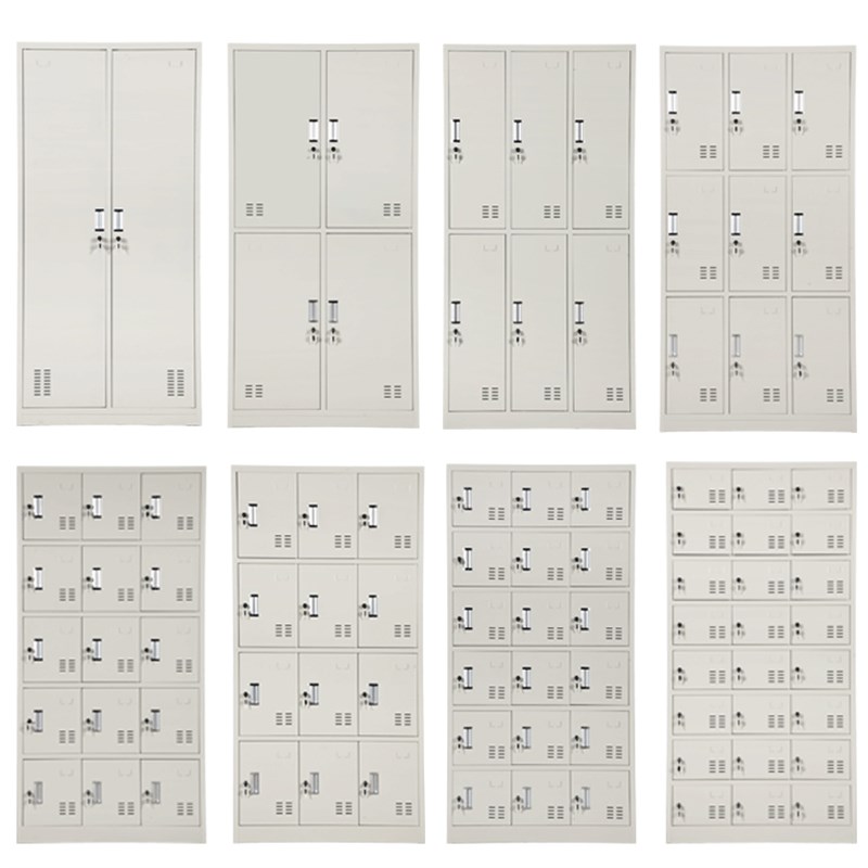 新品宿舍浴室更衣柜换衣柜员工储物柜多门车间工厂铁皮碗柜存包柜