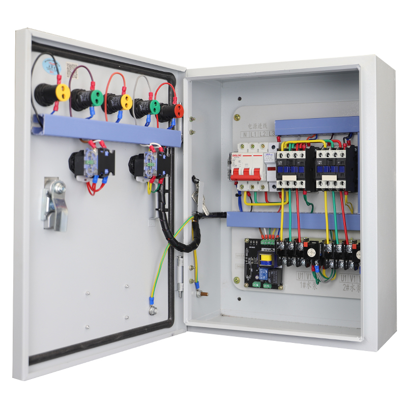 一用一备水泵控制箱380厂房工地z潜污泵排污水浮球三相电控箱5.5K