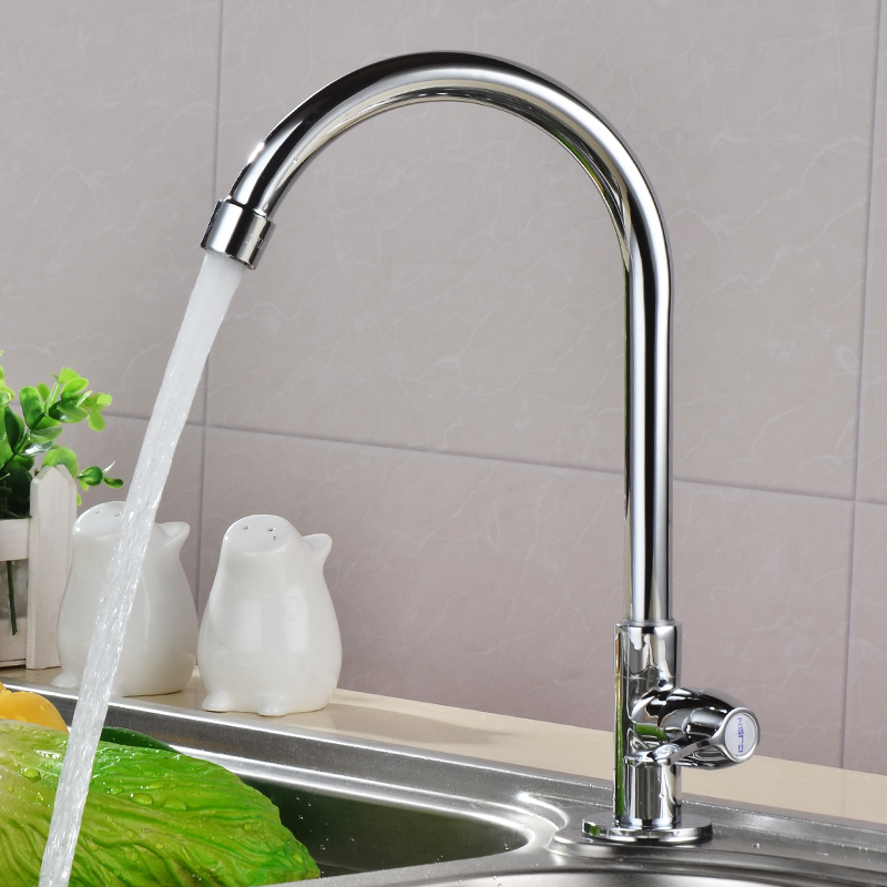 厨房水龙头c洗菜池面盆洗衣池槽单冷水洗脸洗面盆万向可旋转碗龙