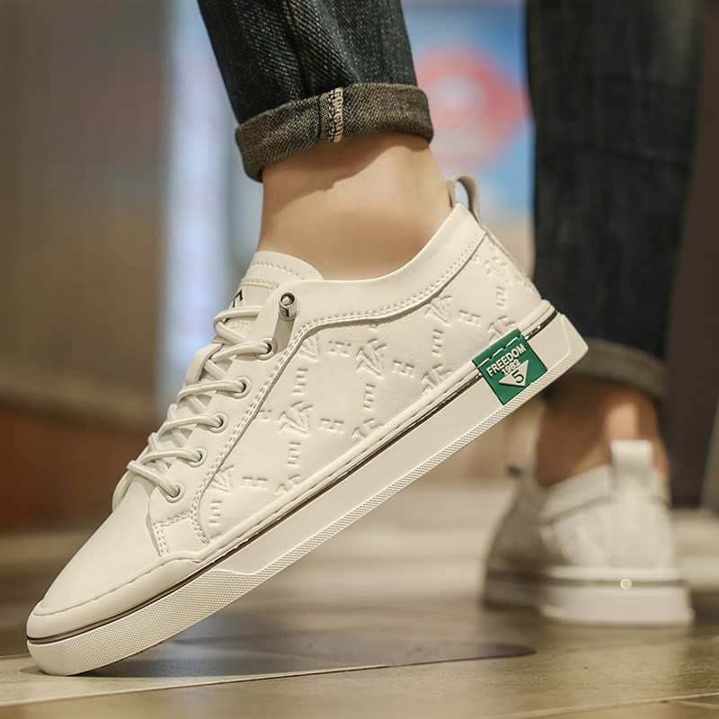 一脚蹬男鞋四季透气防滑软底休闲小白鞋防水男士运动平底板鞋轻便