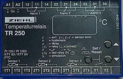 极速议价ZIEHL T250温度继电T 22器4190 RAC/DC 24-240V0/50/60Hz