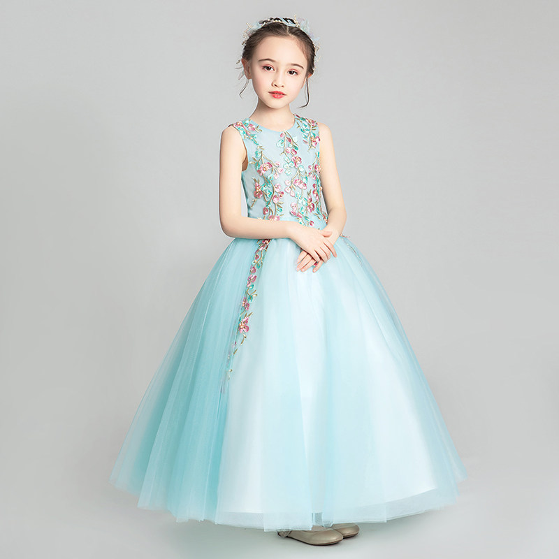 女童晚礼服公主裙蓬蓬纱儿童小主持人婚纱钢琴演出服花童洋气秋季,童装/婴儿装/亲子装,儿童礼服,淘宝优惠券,粉丝福利购,淘宝优惠卷