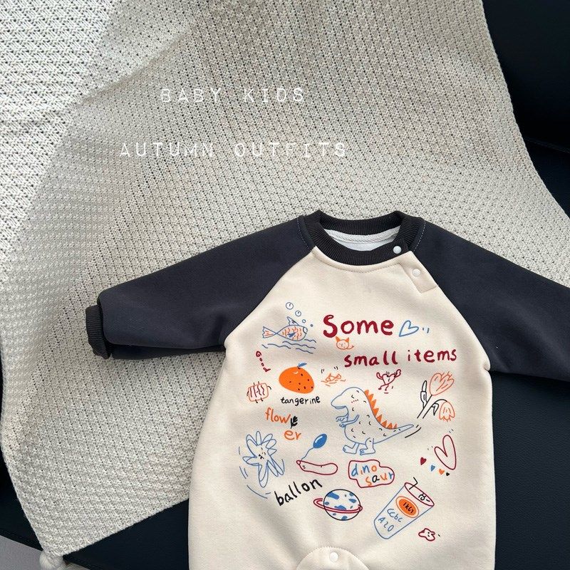 婴儿冬装加绒爬服男宝宝可爱卡通插肩袖连体衣冬季保暖外出哈衣潮,童装/婴儿装/亲子装,连身衣/爬服/哈衣,淘宝优惠券,粉丝福利购,淘宝优惠卷