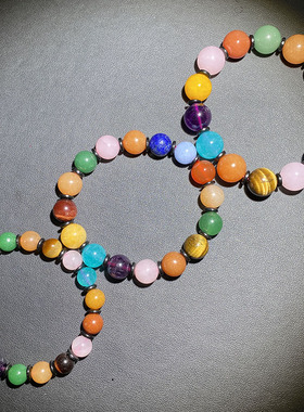 多宝天然水晶手链情侣饰品贵气勇气爱情守护石单圈手串男女款饰品