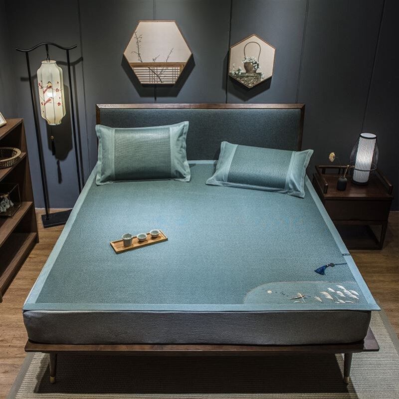 新款藤席天然纯藤冰丝凉席三件套1.8米床笠款凉席夏季1.5双面竹席,床上用品,藤席,淘宝优惠券,粉丝福利购,淘宝优惠卷