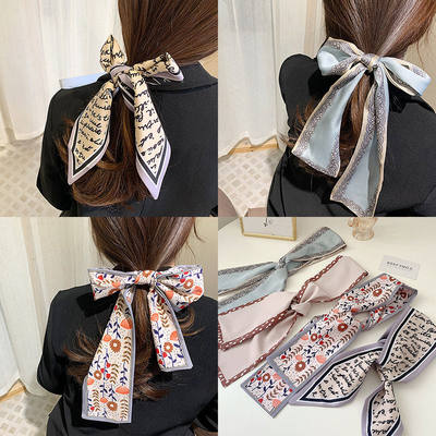 速发Artistic style ~ multifunctional ribbon hair band ins Fr