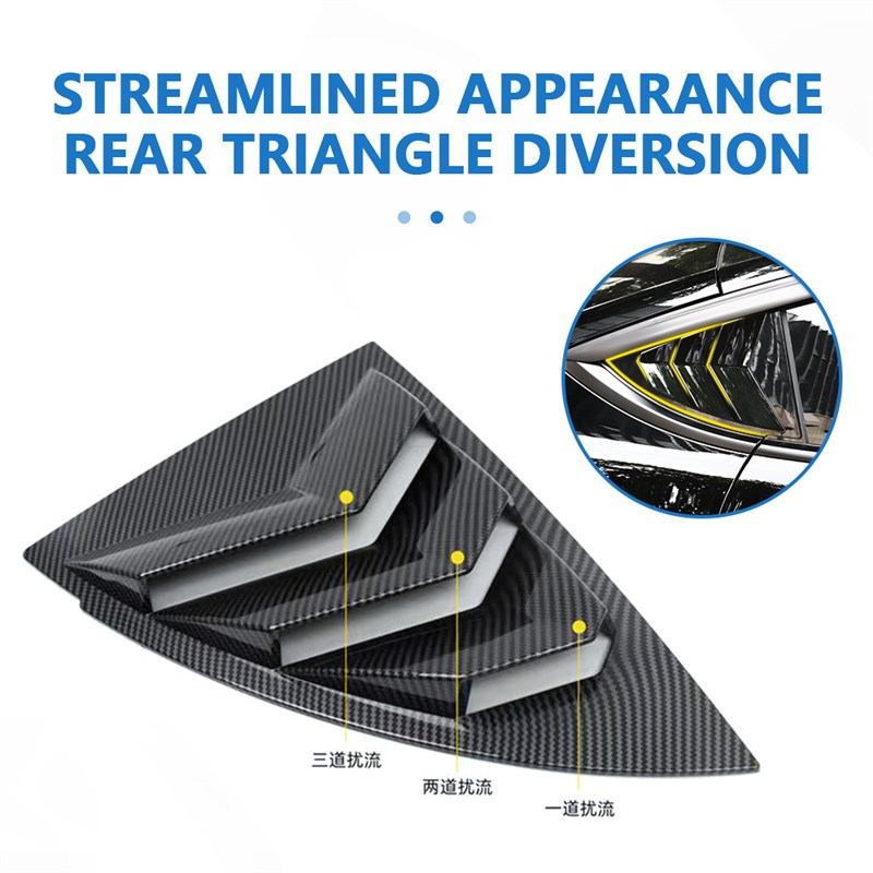 2PCS C r Reair Window Triangle Exterior DecorationaBilnds Sp