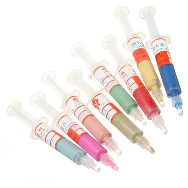 推荐8pcs Diamond Polishing Lapping Paste Compound Syringes S