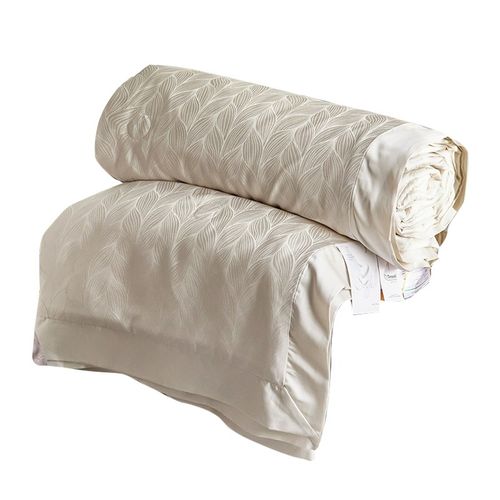 轻奢风80支天丝提花A类夏凉被夏被四件套冰丝空调被可机洗薄被子