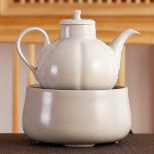 草木灰陶壶仿宋煮茶壶陶瓷电陶炉烧水执壶炭火围炉壶古法煮茶器
