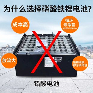 中力电动叉车电池电动搬运叉车电瓶蓄电池24V40AH48V20AH锂电池