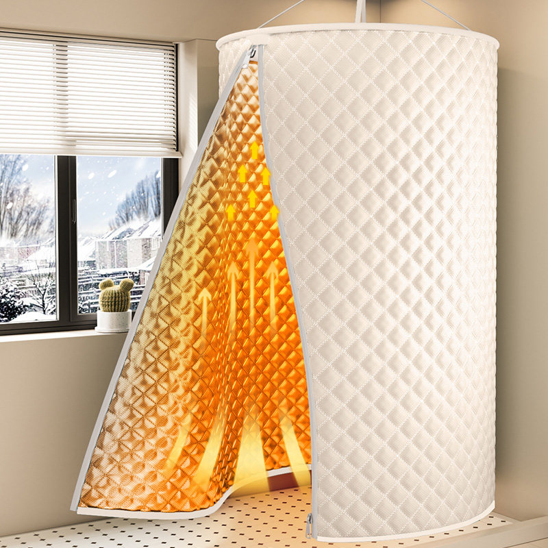 【8mm加棉加厚】新款保暖浴罩家用浴帐帘保温罩冬天洗澡不冷神器