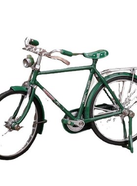 仿真铁艺二八大杠自行车摆件桌面装饰老式怀旧复古脚踏车模型手