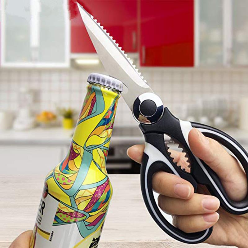 推荐Stainless Steel Kitchen Scissors Food Shears for Meat Ve