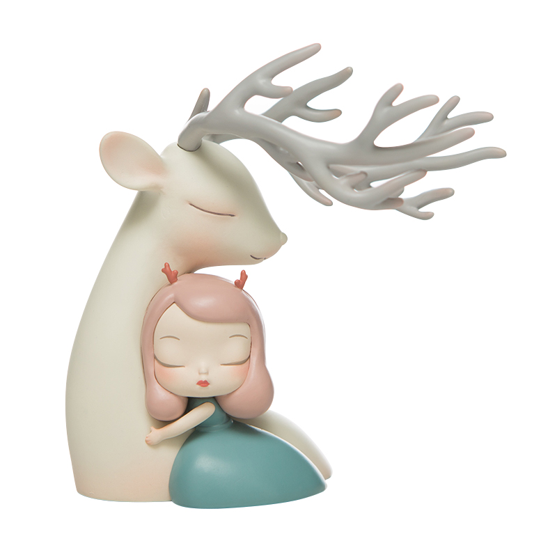 白夜童话汽车载内装饰办公室少女心送女生m日礼物创意可爱暖熊摆