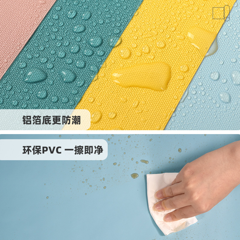 衣柜贴纸内部专用翻新壁纸自粘防水防潮防霉柜内柜子改色家具贴膜