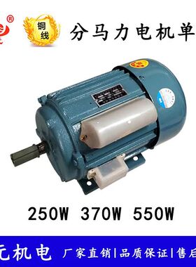 厂家分马力感应电动机250w/370w/550w小型电机单相220v三相380v铜