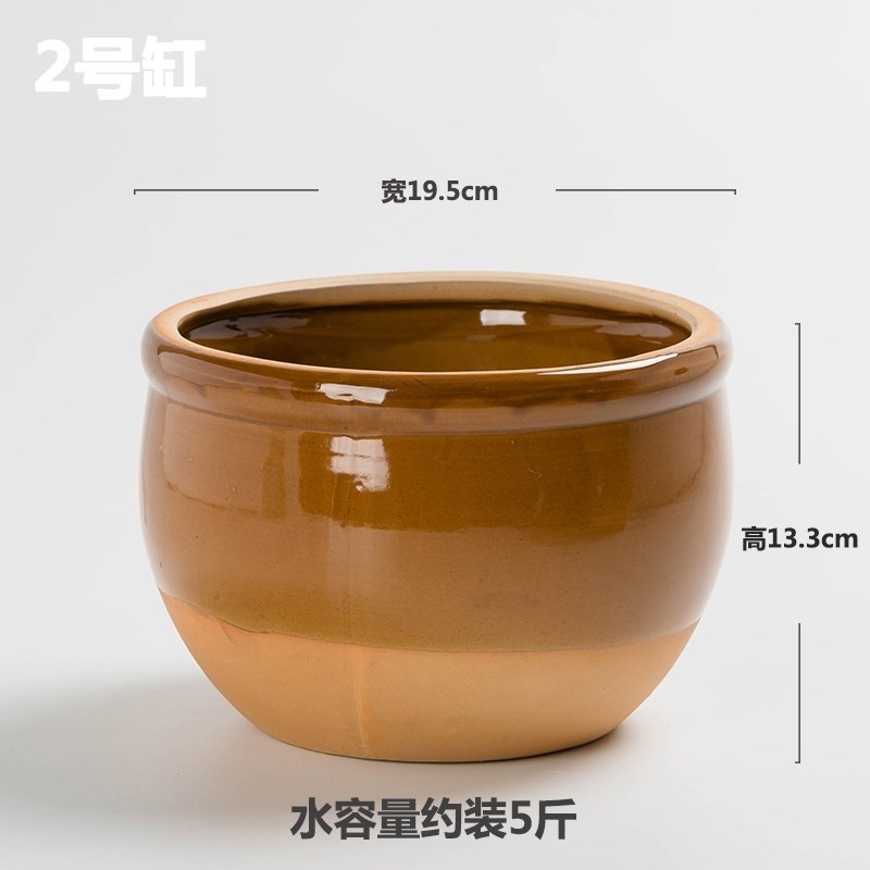 现货小缸陶瓷家用老式小水缸家用小型厨房储水罐腌菜缸小坛子咸菜