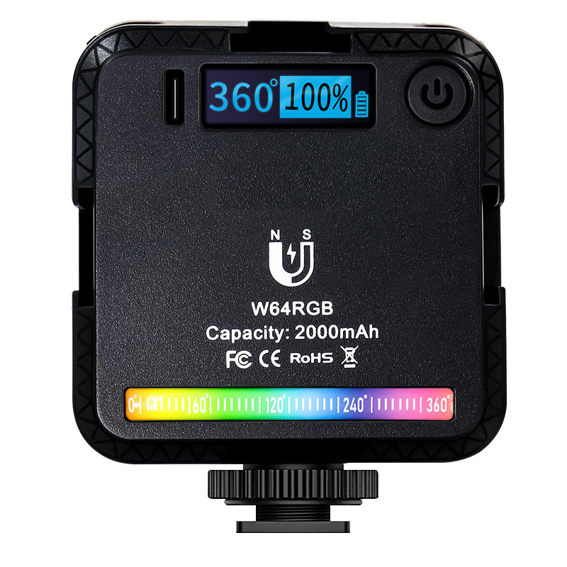 科加炫彩RGB彩色补光灯LED充电美颜抖音手机直播便携相机单反视频