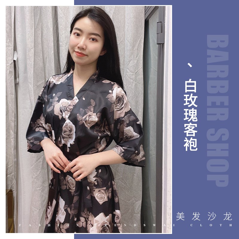 理发店美发客袍剪发发廊染发顾不沾发防水美容院和服