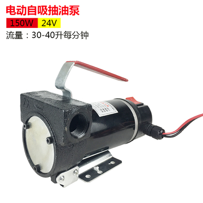 加油泵车载抽f柴油泵12v/24v/220v通用大流量大功率电动抽油自吸