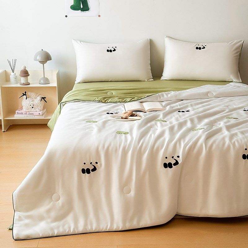夏被空调被a类母婴级2025新款夏凉被四件套凉感冰丝被子夏天薄款,床上用品,化纤被,淘宝优惠券,粉丝福利购,淘宝优惠卷