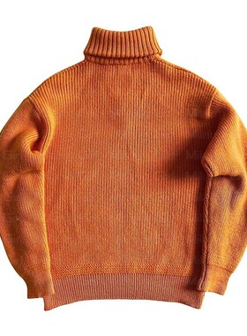 新品Men's Winter Fashion Aesthetics knit Sweater Vintage Tur